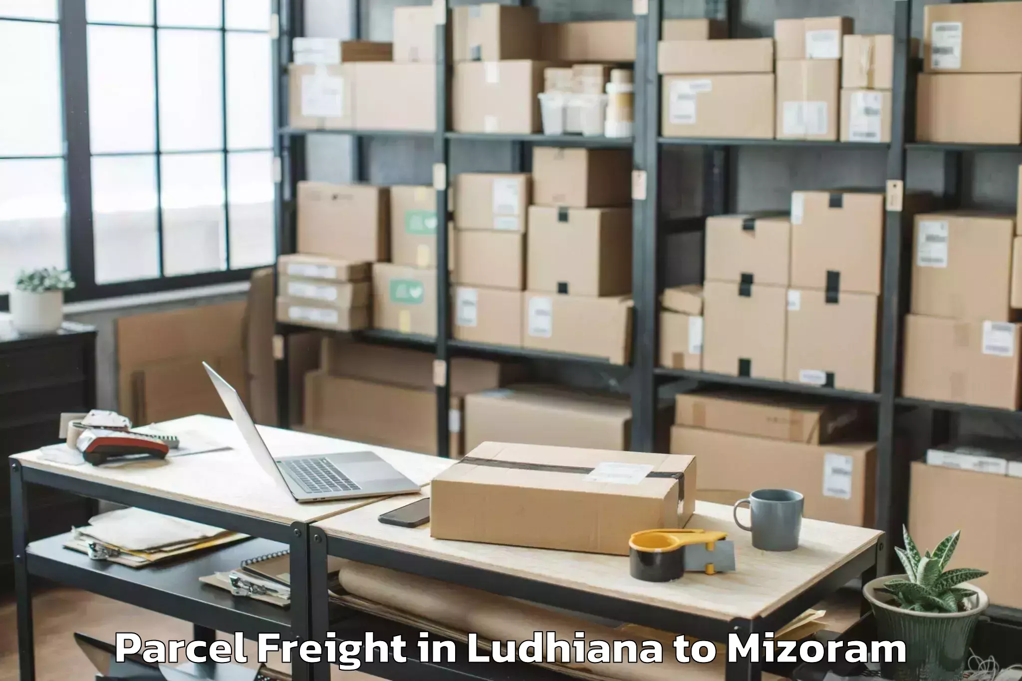 Quality Ludhiana to Lungsen Parcel Freight